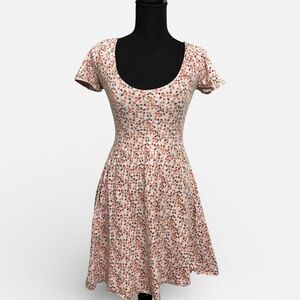 American Rag Pink and Cream Floral Mini Dress